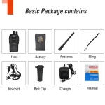 2 vnt. Baofeng BF-888S UHF 5W racijų rinkinys su ausinėmis