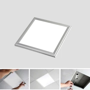 LED panelis Slim 30x30cm 12W sidabrinis rėmas 6000K