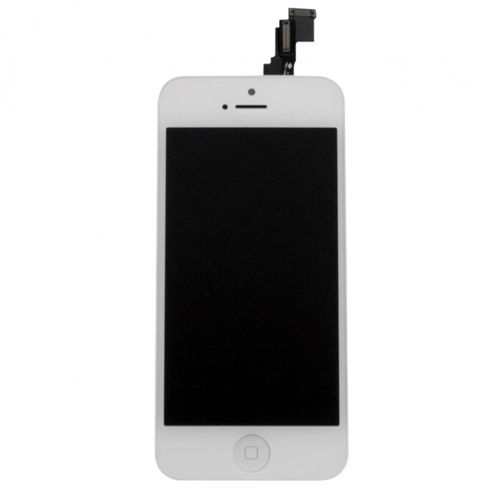 Repuesto pantalla iPhone 5C blanca desmontada mostrando componentes