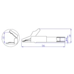 Pinzas cocodrilo con conexión banana 4mm para multímetros y osciloscopios Amass