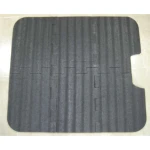 Detalle de la cremallera para insertar piezas de espuma en la pista de baile