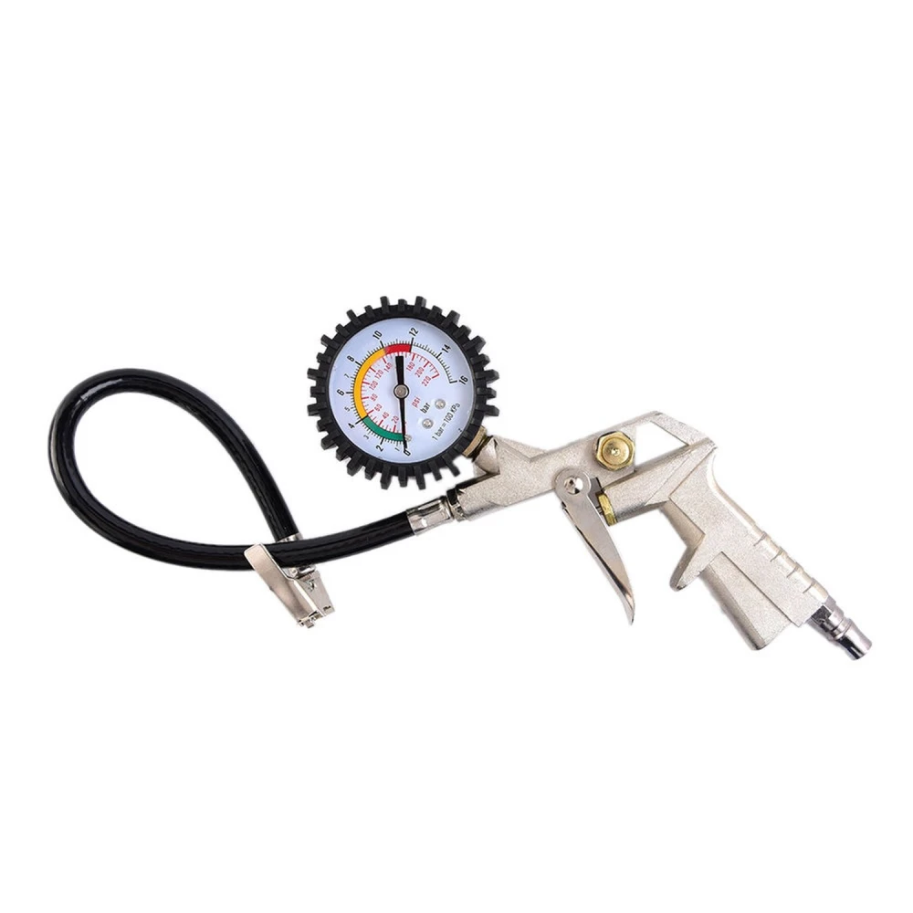 Padangų pripūtimo pistoletas su slėgio matuokliu kompresoriui TSX TOOL