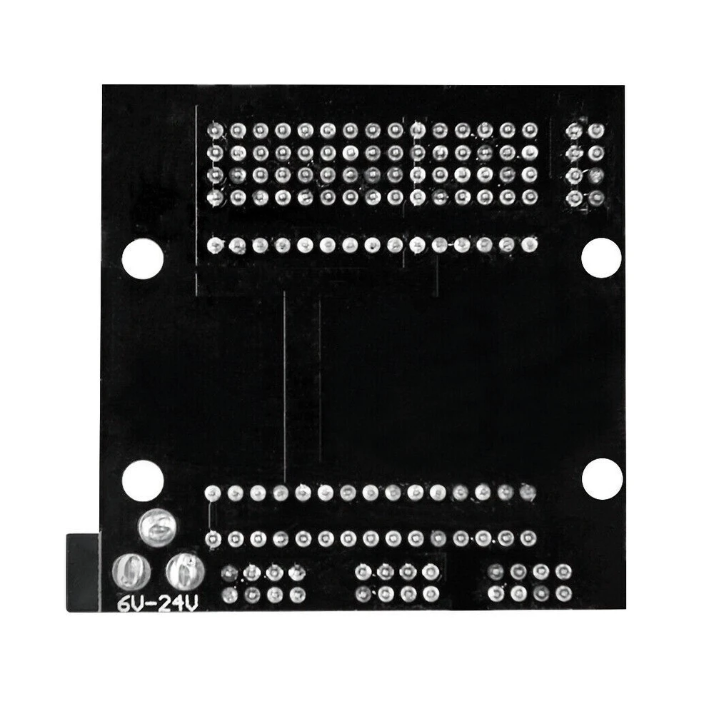Vista lateral de la placa base breakout NodeMCU V3 con interruptor CC-CC