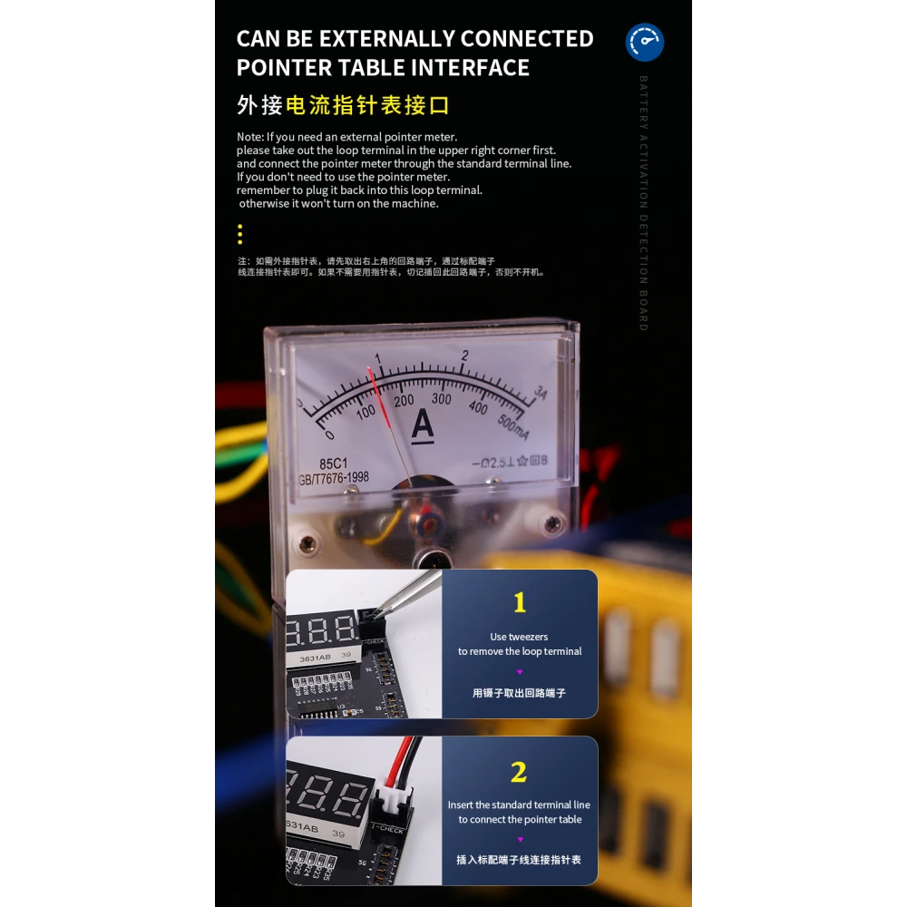 Mechanic BA27 baterijos aktyvavimo plokštė iPhone ir Android