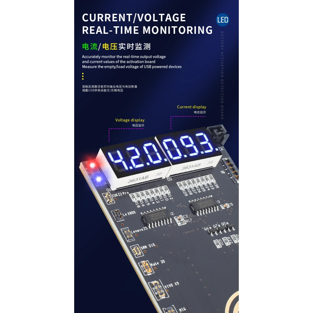 Mechanic BA27 baterijos aktyvavimo plokštė iPhone ir Android