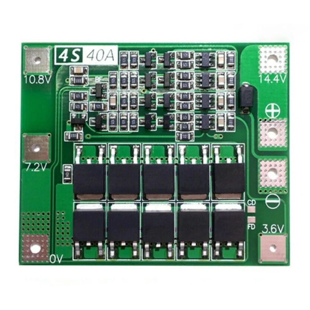 4S 40A PCB apsaugos plokštė ličio baterijai