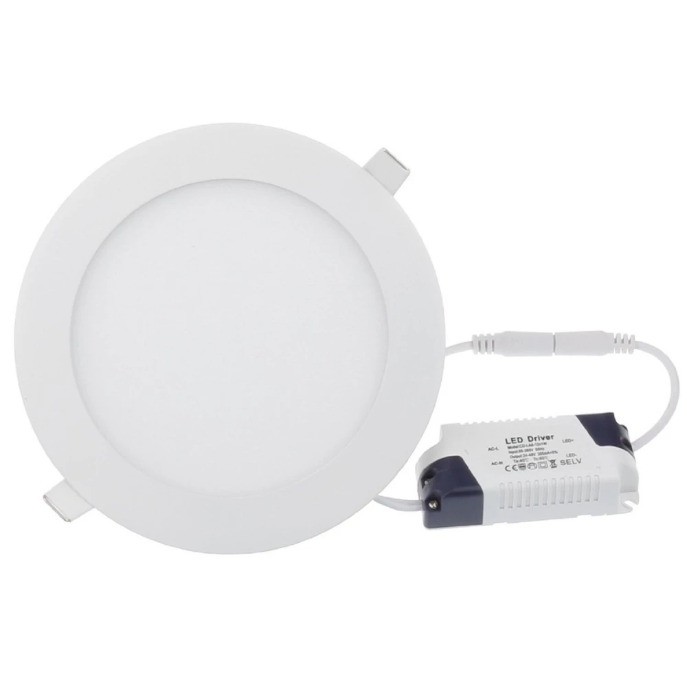 Apvalus LED panelis 24W šaltai balta SuperSlim 6000K
