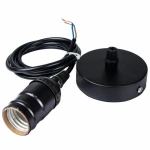 Pramoninis vintažinis retro Edison E27 lemputės lizdas su kabeliu 1,1m MOD G1