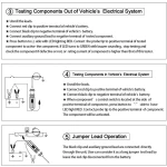 DY18 automobilio grandinės testeris 12V ir 24V elektros diagnostikai