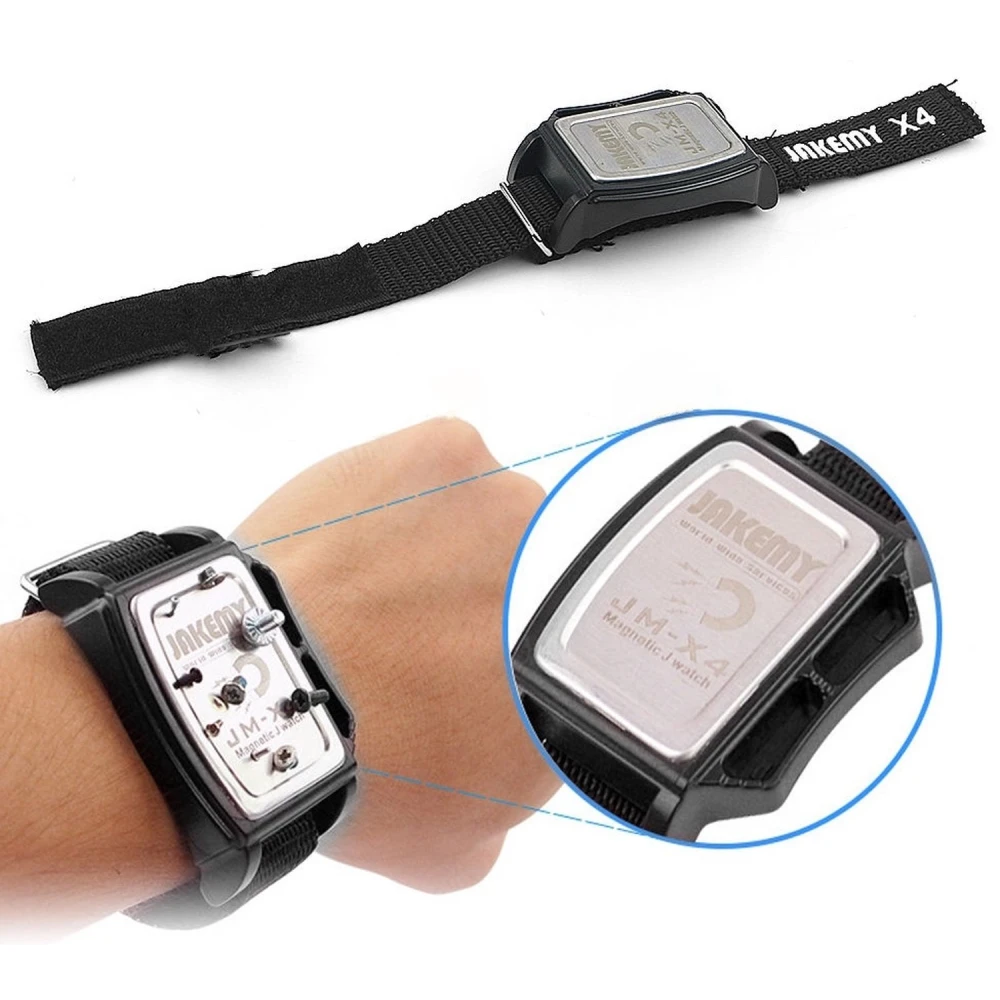 JM-X4 magnetinė apyrankė varžtams technikams ir elektronikos remontui