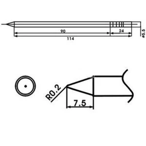 Aoyue LF-B lituoklio antgalis su kaitinimo elementu litavimo stotims
