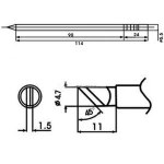 Aoyue LF-K lituoklio antgalis su kaitinimo elementu