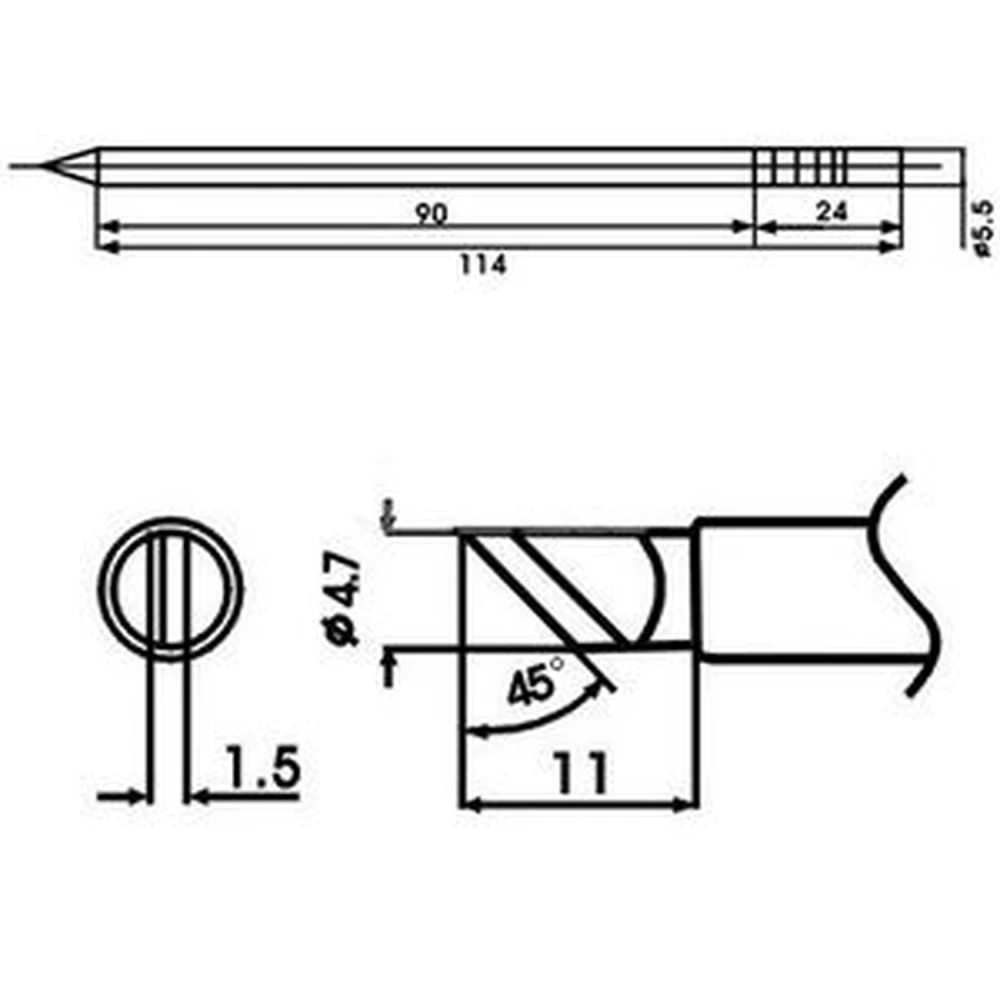 Aoyue LF-KL lituoklio antgalis su kaitinimo elementu