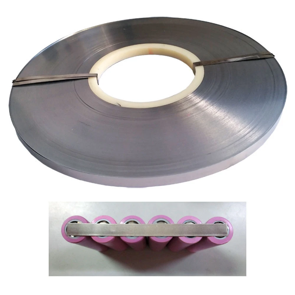 Plieninė juosta ritinyje 0,1mmx5mm 1kg 18650 baterijoms