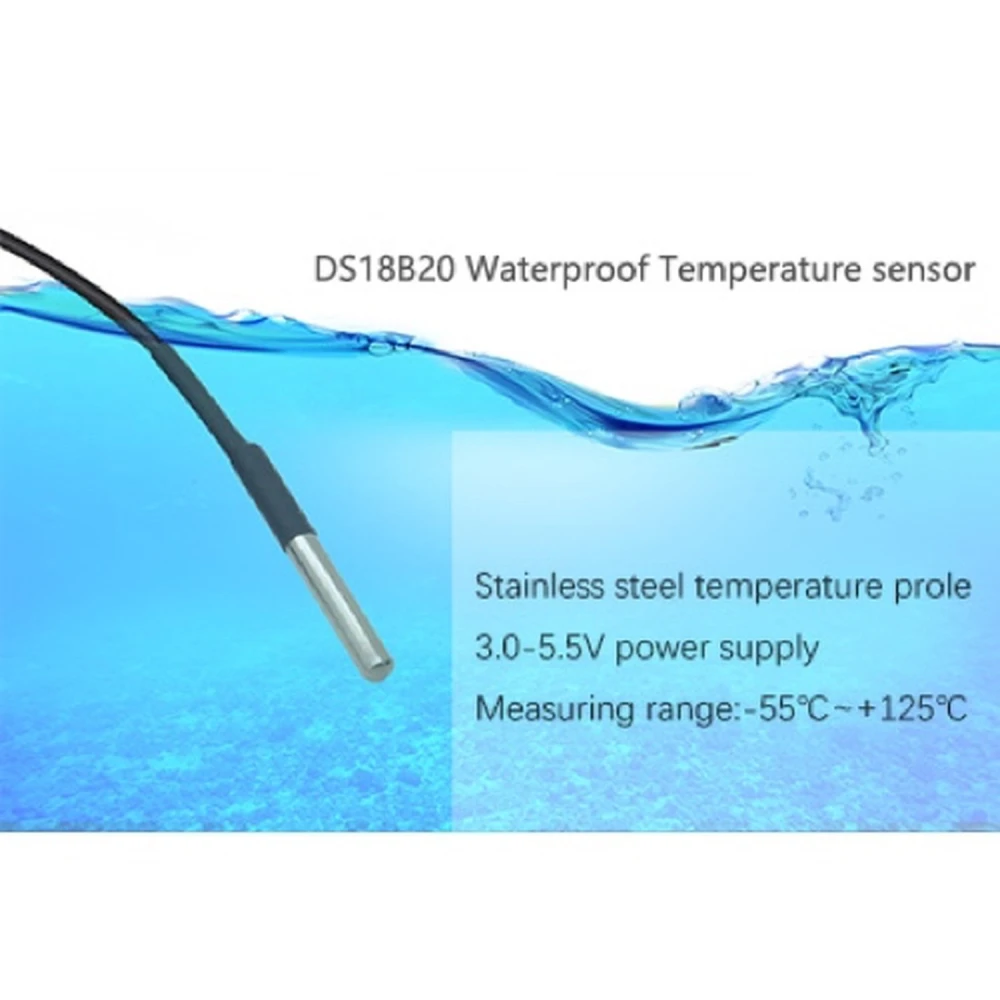 Sensor de temperatura Sonoff DS18B20 resistente al agua para domótica