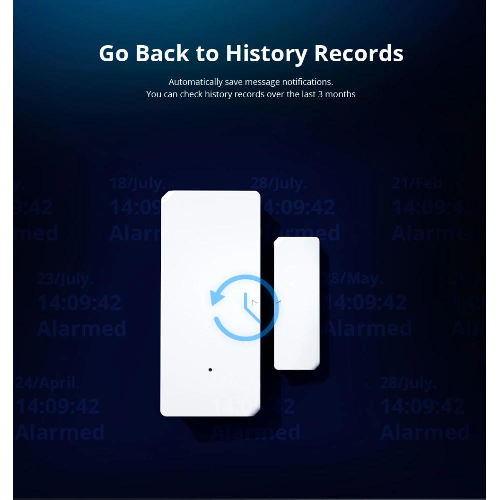 SONOFF DW2 RF belaidis durų ir langų jutiklis namų apsaugai