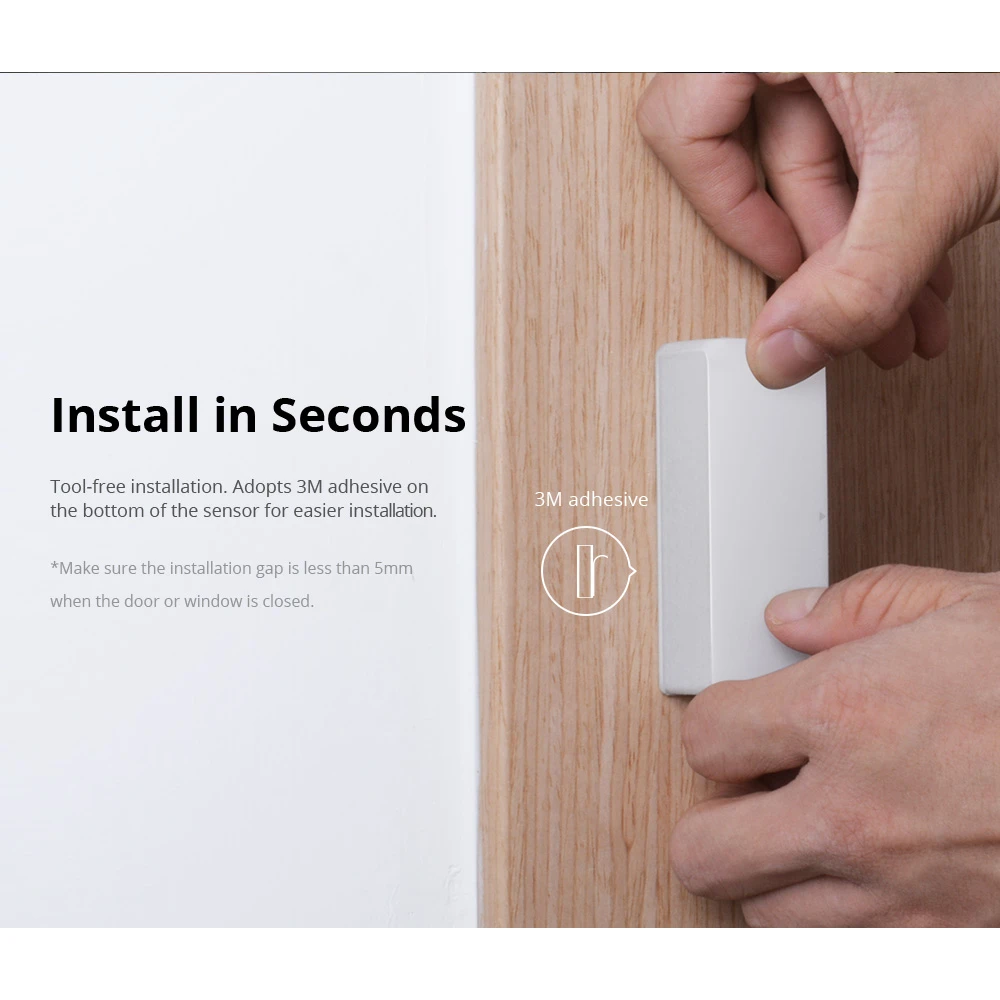 SONOFF DW2 RF belaidis durų ir langų jutiklis namų apsaugai