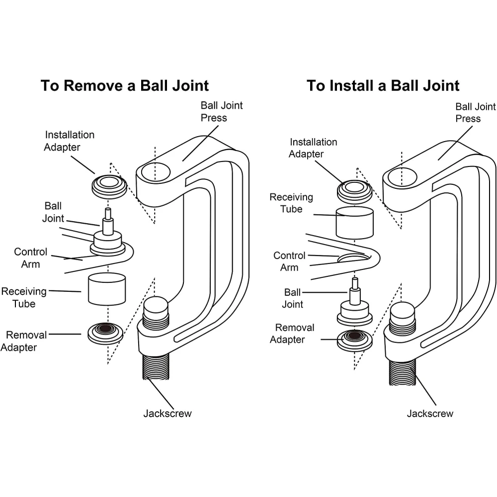 10 dalių šarnyrų ir silentblokų nuėmimo rinkinys 4x4 visureigiams