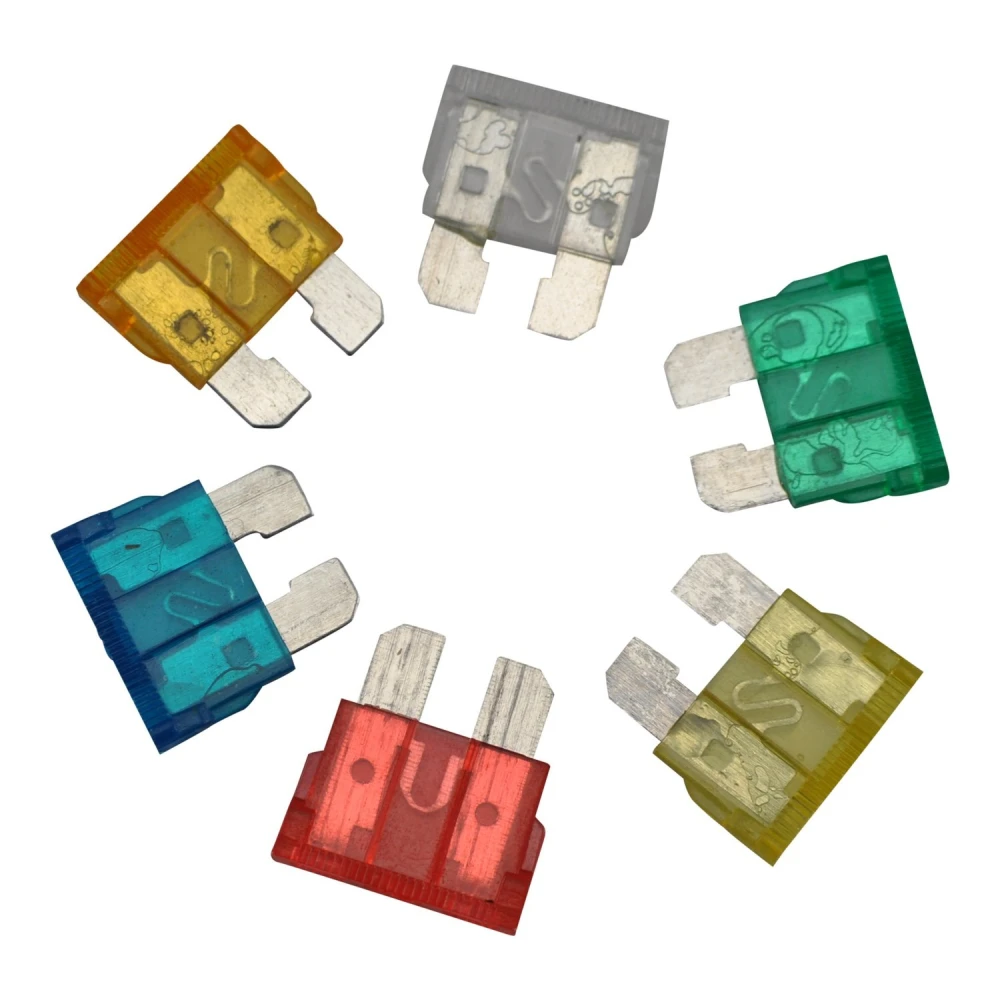 Automobilio ir motociklo saugiklių rinkinys 120 vnt 5A 10A 15A 20A 25A 30A TSX TOOL