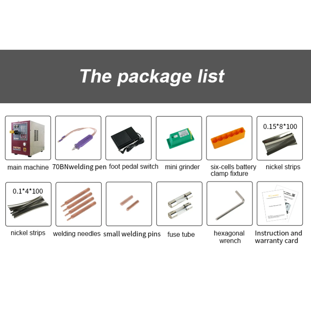 Taškinis suvirintuvas Sunkko 737DH 18650 14500 21700 baterijoms