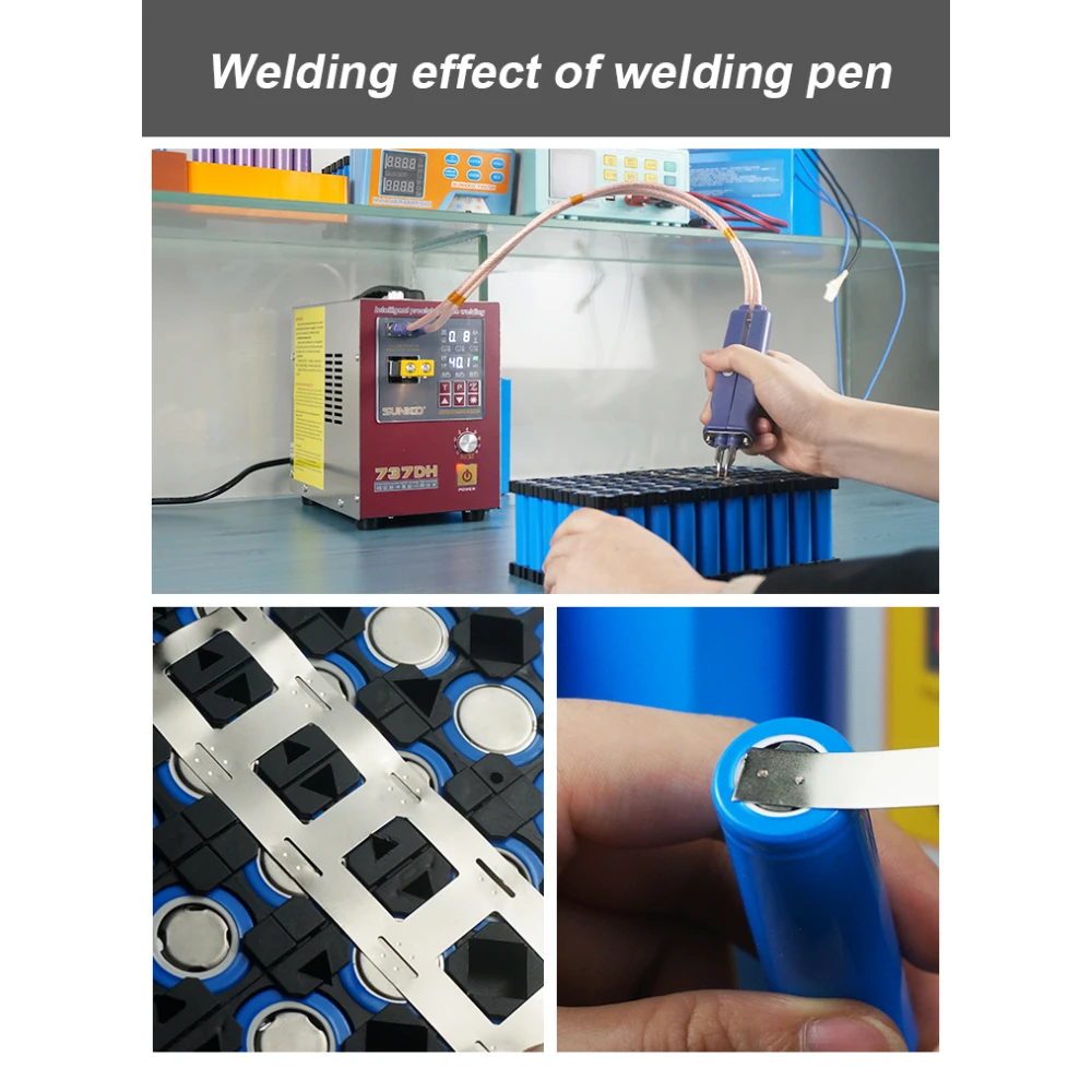 Taškinis suvirintuvas Sunkko 737DH 18650 14500 21700 baterijoms