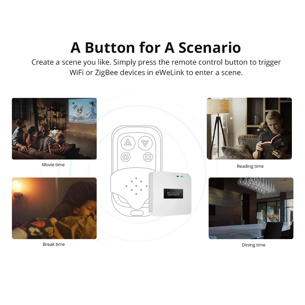 Sonoff RF Bridge R2 433MHz WiFi – RF ir WiFi tiltas
