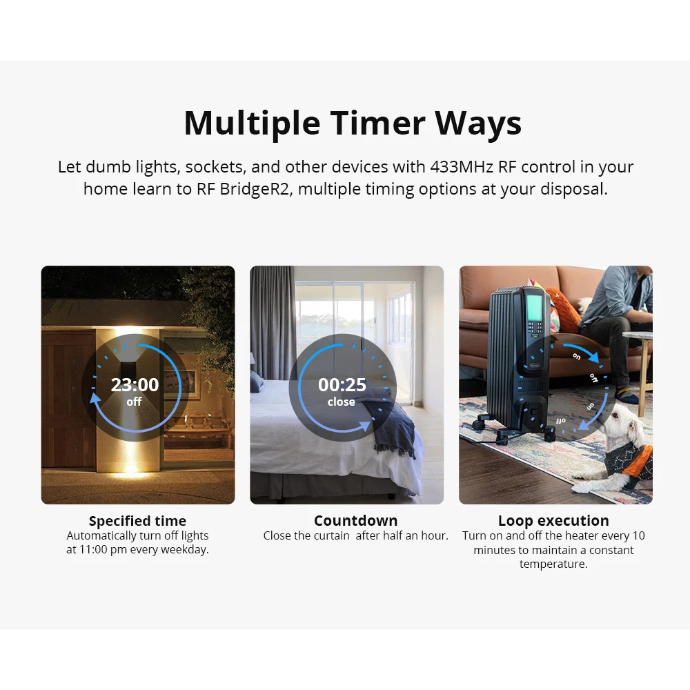 Sonoff RF Bridge R2 433MHz WiFi – RF ir WiFi tiltas