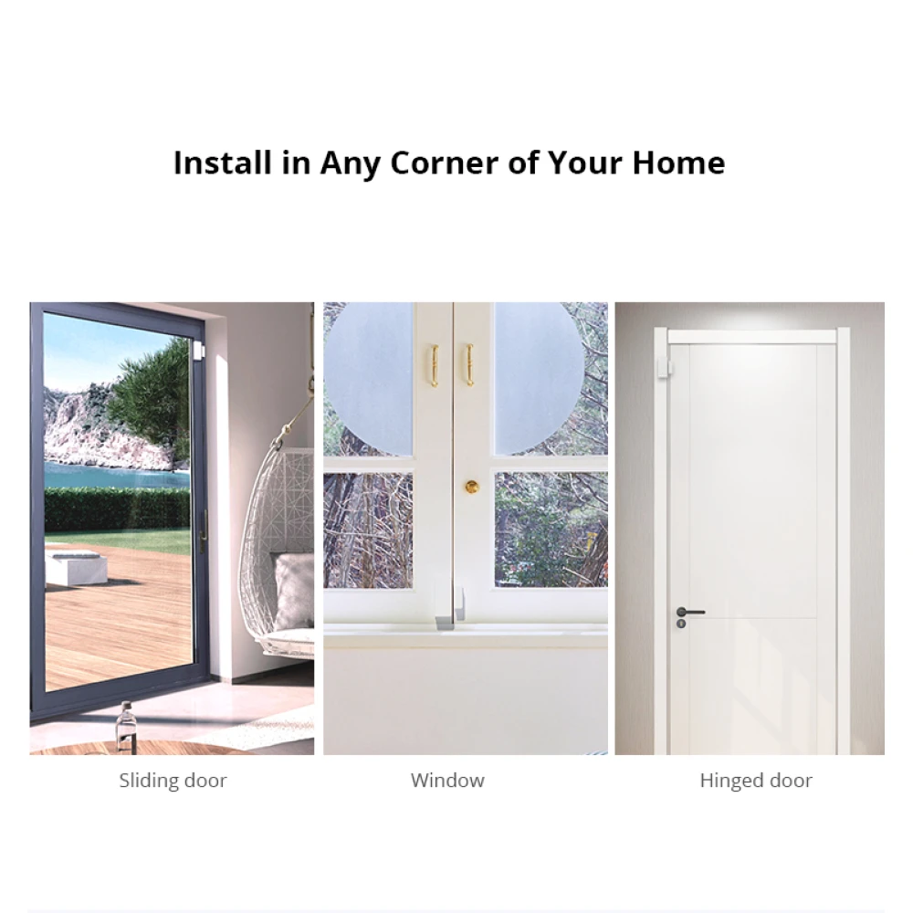 SONOFF SDW2 WiFi belaidis durų ir langų atidarymo jutiklis