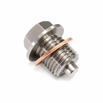 Magnetinis Alyvos Nuleidimo Kamštis Nerūdijantis Plienas M20 x 1,5 su Tarpikliu – Automobilio Motociklo Karteris