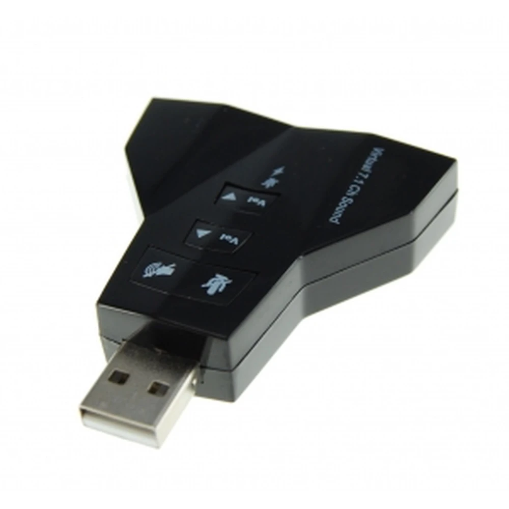 Dviguba USB garso plokštė su 2 išėjimais ir 2 įėjimais