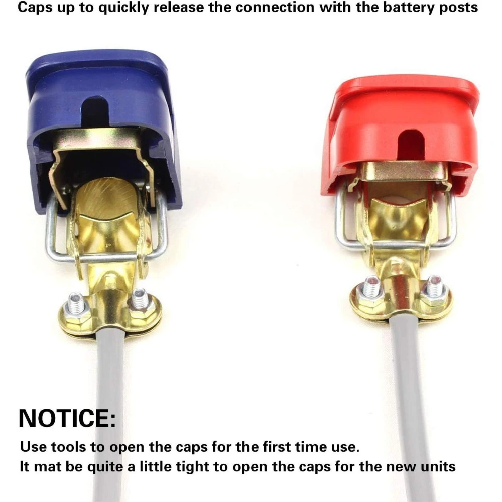 12V greito atjungimo akumuliatoriaus gnybtai automobiliui, sunkvežimiui ir laivui