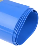 PVC termokembrė 1m x 210mm x 0.15mm baterijų paketui mėlyna