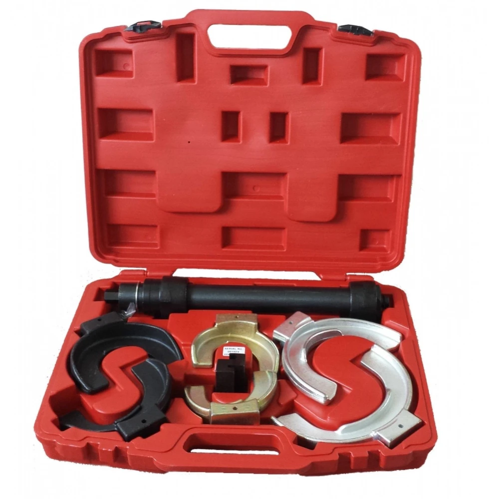 Universalus MacPherson spyruoklių kompresorius automobilio pakabai