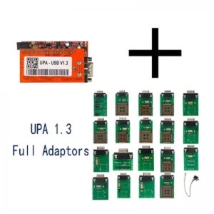UPA USB programuotojas V1.3 su pilnais adapteriais ir NEC