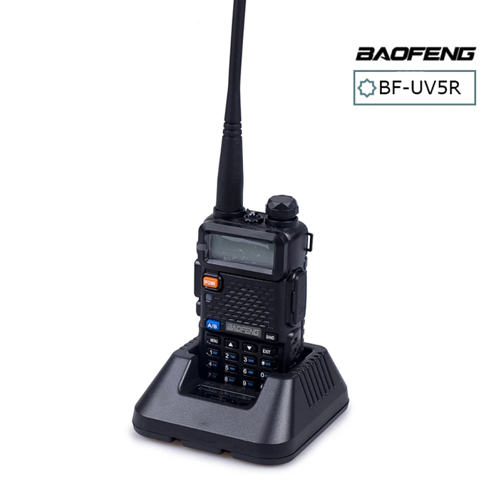 Baofeng UV-5R 8W racija su ausine ir VHF/UHF radiju