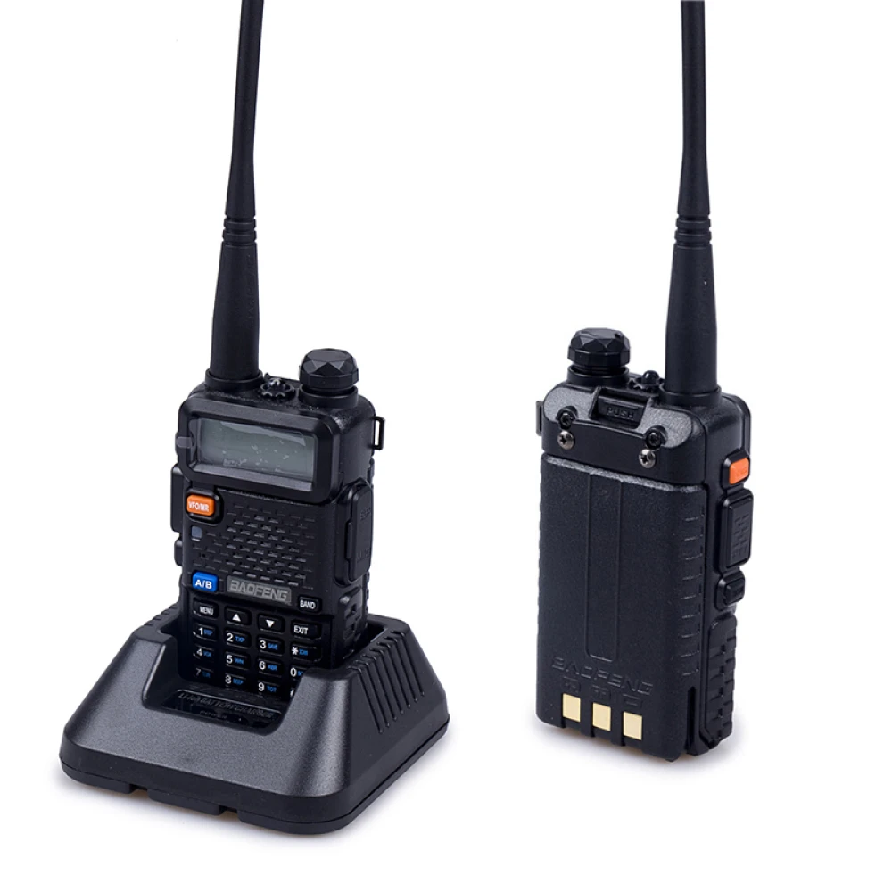 Baofeng UV-5R 8W racija su ausine ir VHF/UHF radiju