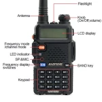 Baofeng UV-5R 8W racija su ausine ir VHF/UHF radiju