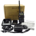 Baofeng UV-5R 8W racija su ausine ir VHF/UHF radiju