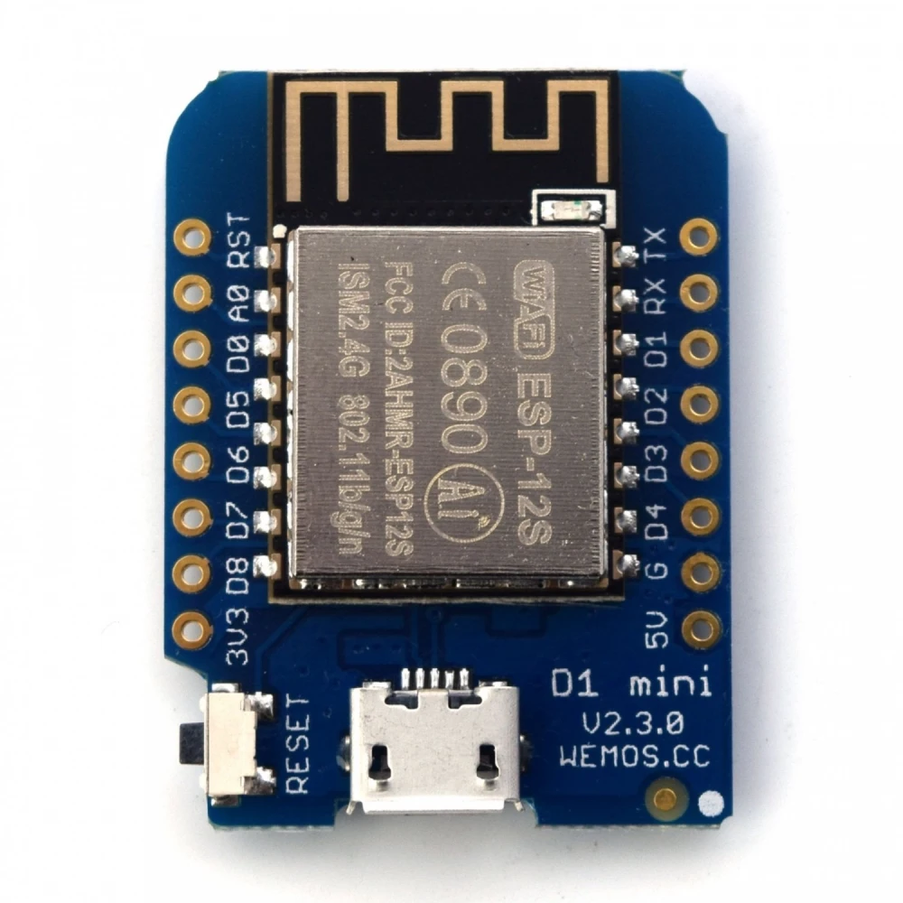 Wemos D1 Mini NodeMCU WiFi ESP8266 plokštė