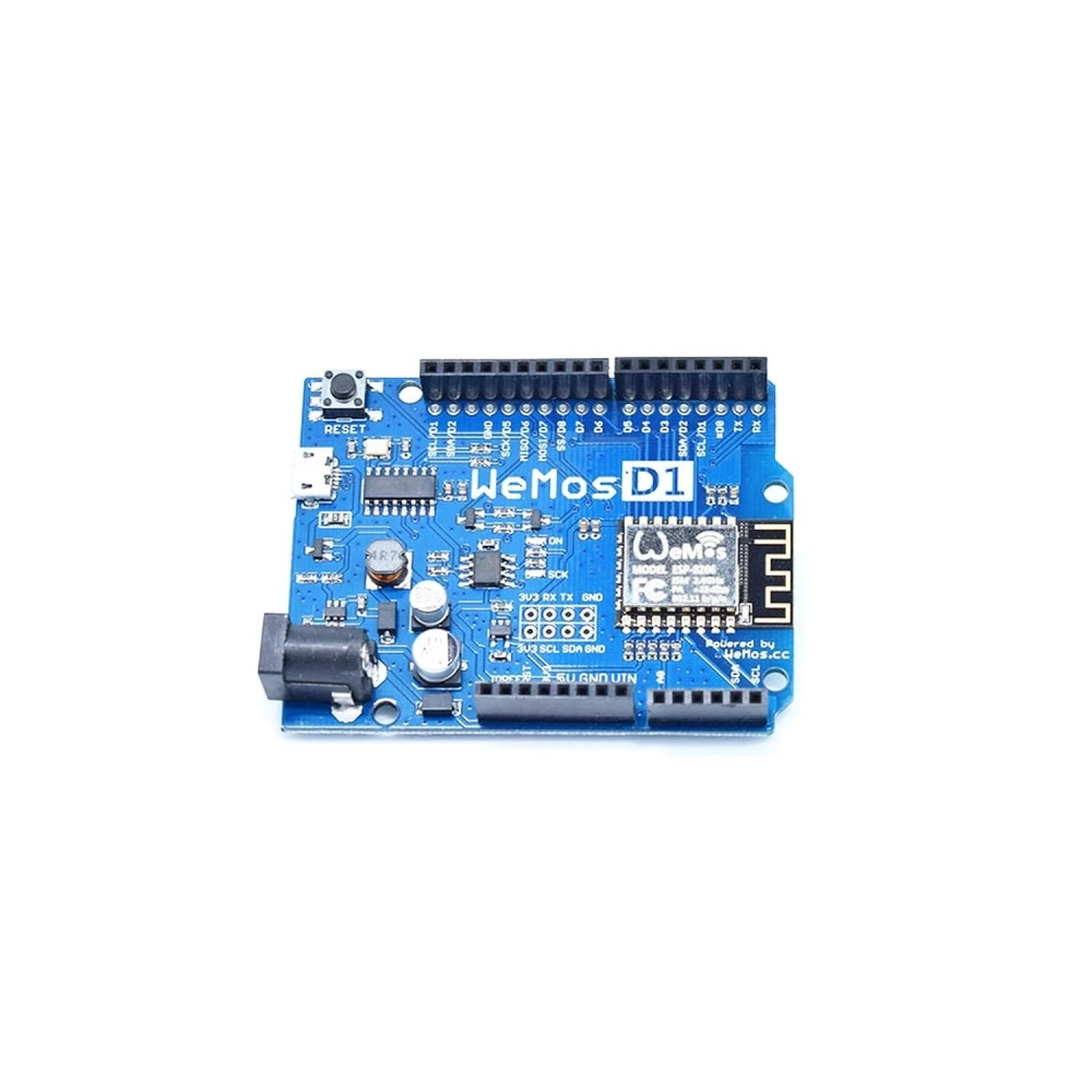 Wemos D1 R2 WiFi ESP8266 - Arduino Uno suderinama plokštė
