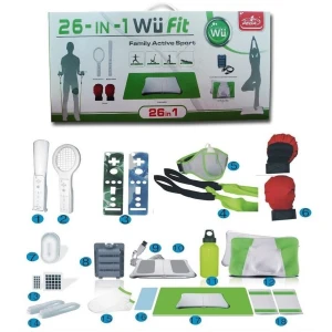 Wii Fit 26 viename Family Active Sports Pack – pilnas aksesuarų rinkinys